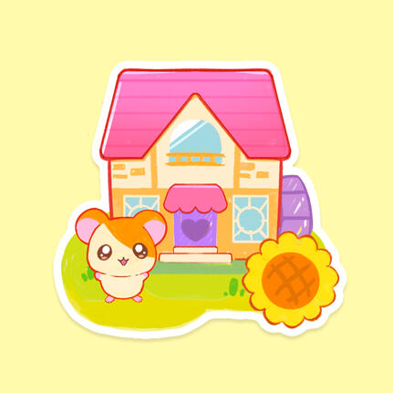 Ham Ham House Sticker