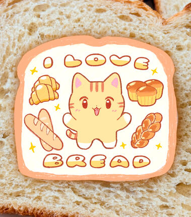 I Love Bread Sticker