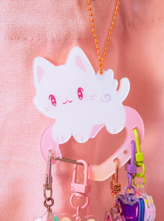 Angel Kitty Carabiner